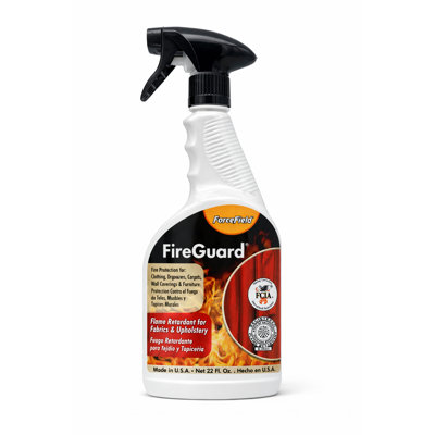 Jet ignifuge en tissu FireGuard Professional - Traitement pare-feu testé selon la norme NFPA 701