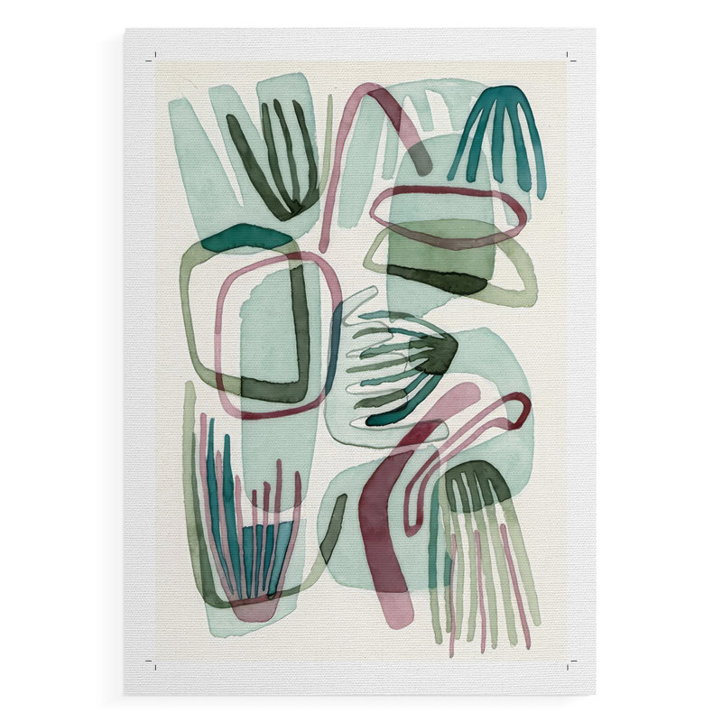 Sea Abstract II - Reproduction de toile seulement - NON-CADRE, H 36 po x l 24 po