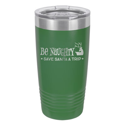Culbuteur de voyage en acier inoxydable 20 oz be naughty