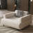 40.55 Inch Modern Armchair Deep Seat Accent Chair with Metal Legs Upholstered Single Sofa for Living Room Bedroom Reading Nook Beige