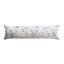 Coussin lombaire à longs motifs en coton et lin