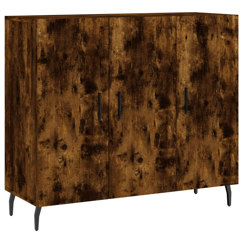 Lincolnia 3 -Door Rectangle Accent Cabinet, Smoked Oak