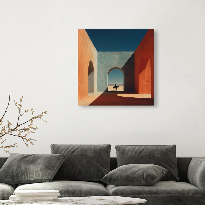 Cobalt Frontier Print by Oliver Gal, 30"H x 30"W, Gallery Wrapped