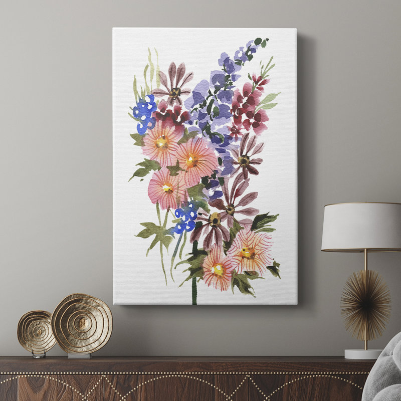 Garden Bouquets III - Gallery Cavas, H 18 po x l 12 po