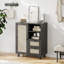 Buffet en rotin avec tablette réglable-1550627387