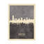Art sur toile «Michael City New Jersey Skyline Gray» par Michael Tompsett-1048240243