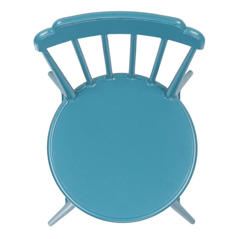 Chaise de patio empilable Davion, Bleu marine mat