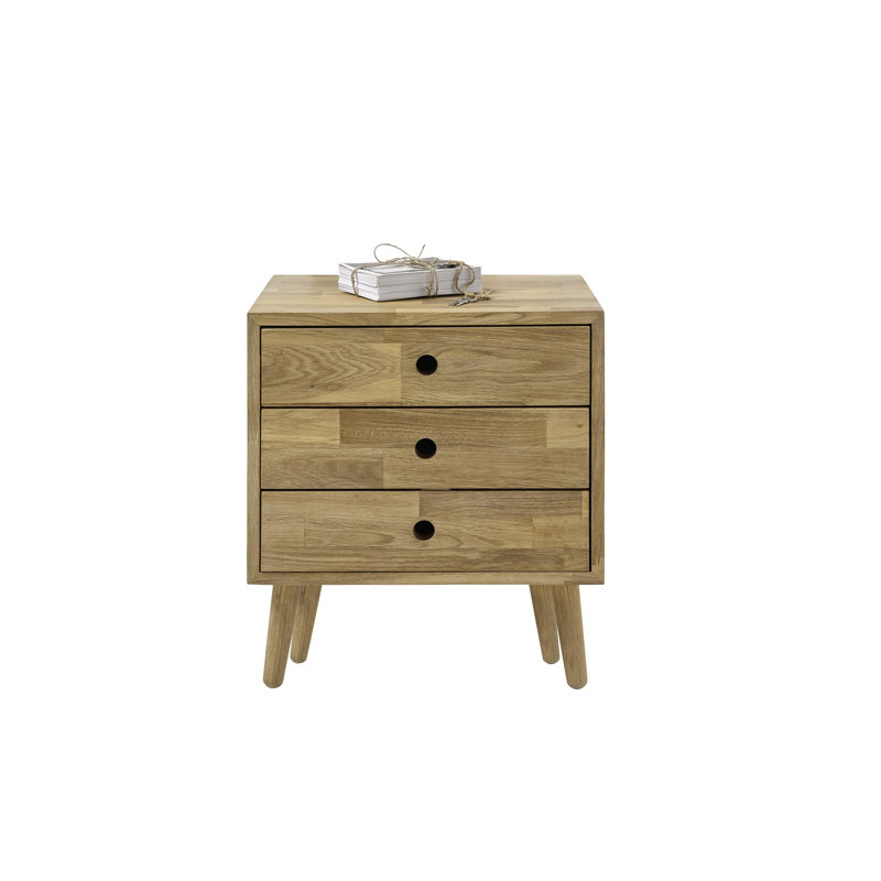 Nothills Solid Wood 45cm W 3 - Drawer Chest of Drawers