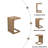 C-Shape End Table-1785991905