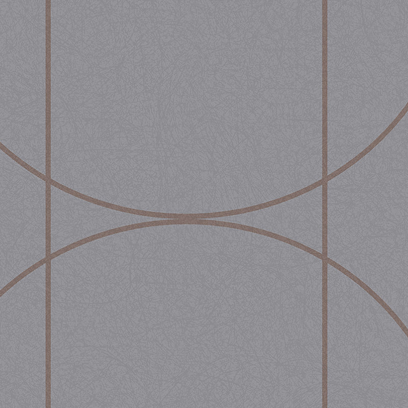 Geometric Metallic Wallpaper Double Roll, Gray