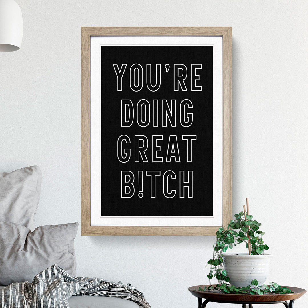 You Are Doing Great - Picture Frame Typography