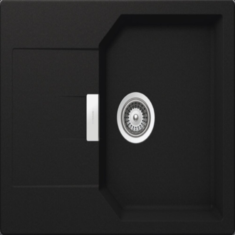 Schock Single Bowl Inset Kitchen Sink, Onyx