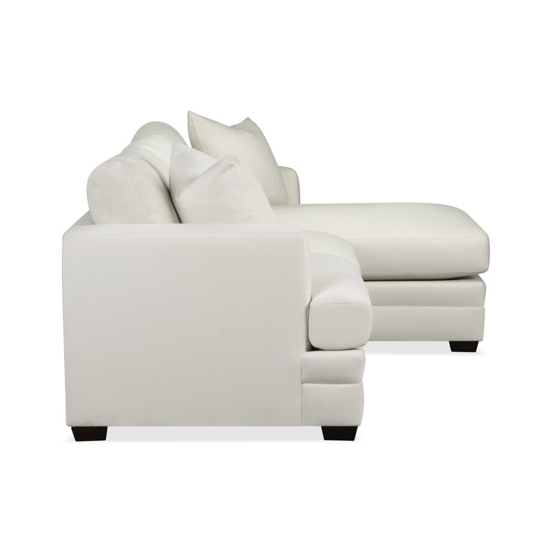 Edan 2-Piece Upholstered Chaise Sectional, Macarena Beige, Cruise Adrift