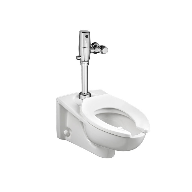 Chrome Sensor-Operated Flush Valve for Tankless Toilets
