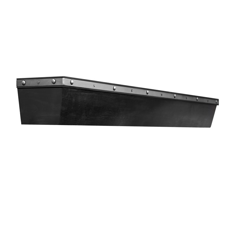 Madera Fireplace Mantel, 72", Noir satiné