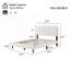 Structure de lit de tête de lit crème avec éclairage doux et structure stable pour une chambre à coucher confortable-1336283169