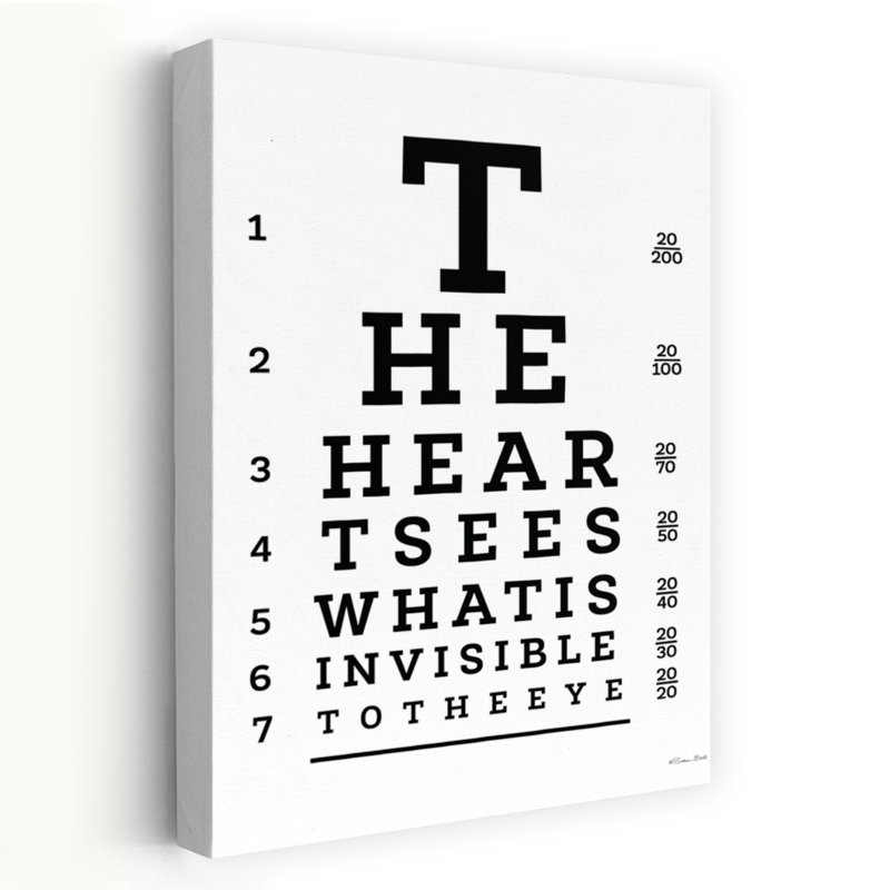 Art graphique abstrait «The Heart Sees Eye», H 60 po x l 40 po