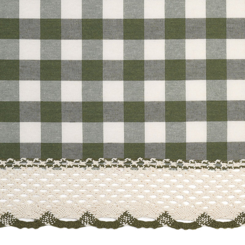 Rideau de cuisine 72 po Gingham, ISE