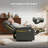  Wide Lay Flat Power Lift Recliner Chair for Elderly, Heavy Duty Oversized Breathable Faux Leather Lift Chairs Recliner Sofa with Heat and Massage and Charging Ports, Grey-129176064-129176068