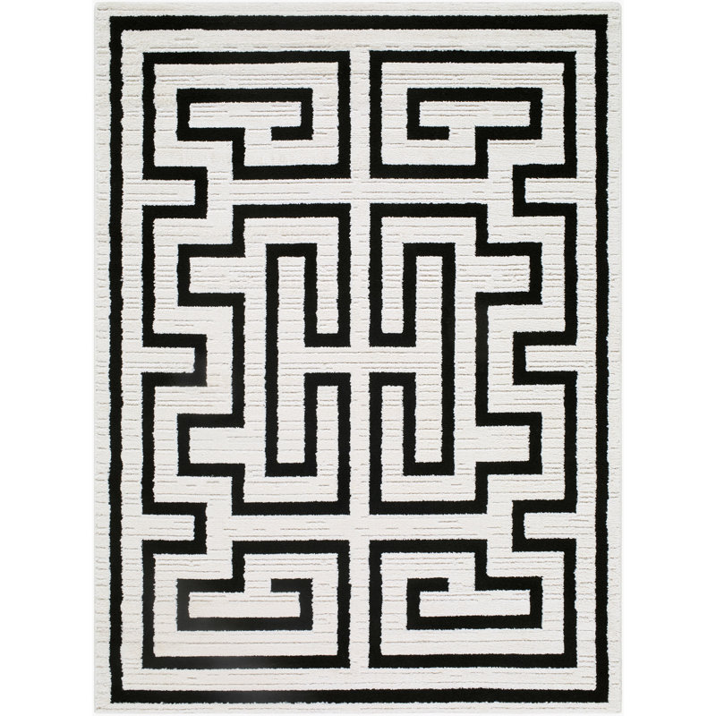 Rachel Zoe X Livabliss The Studio Edit Machine Woven Rug, Black/Gray, Runner 2'8" x 10'
