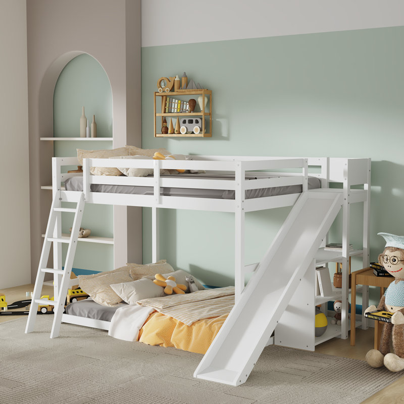 Jennamarie Kids Full Over Full Bunk Bed, White