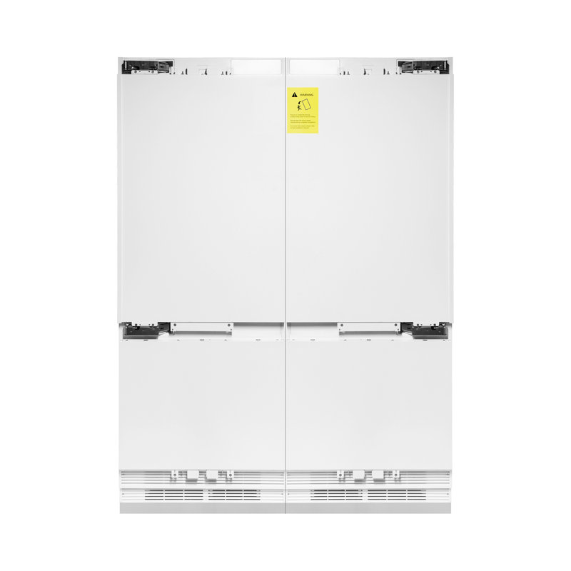 ZLINE 60" 32.2 cu. Ft. Panel Ready Built-In 4-Door French Door Refrigerator, Matte Black