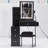 29.2" Small Size Vanity Table + Cushioned Stool