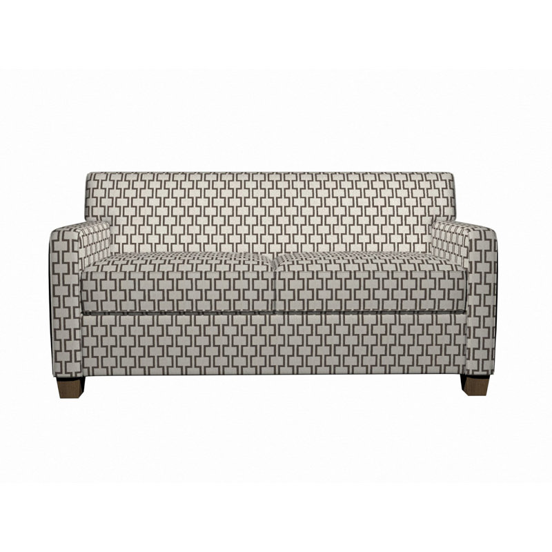 Tissu de lin géométrique, Gris 1