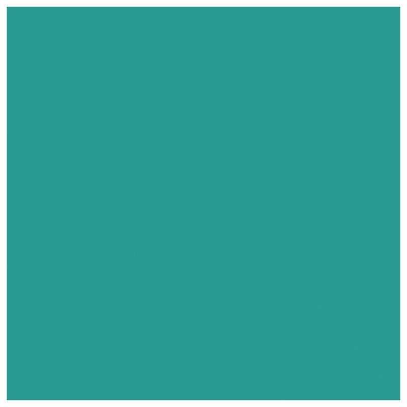 Solid Teal Background Double Sided Throw Pillows, 20 x 20 inches