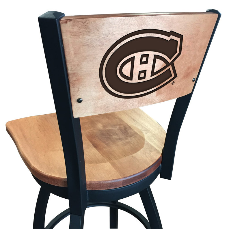 Tabouret de bar pivotant NHL, Érable moyen, Montreal Canadiens