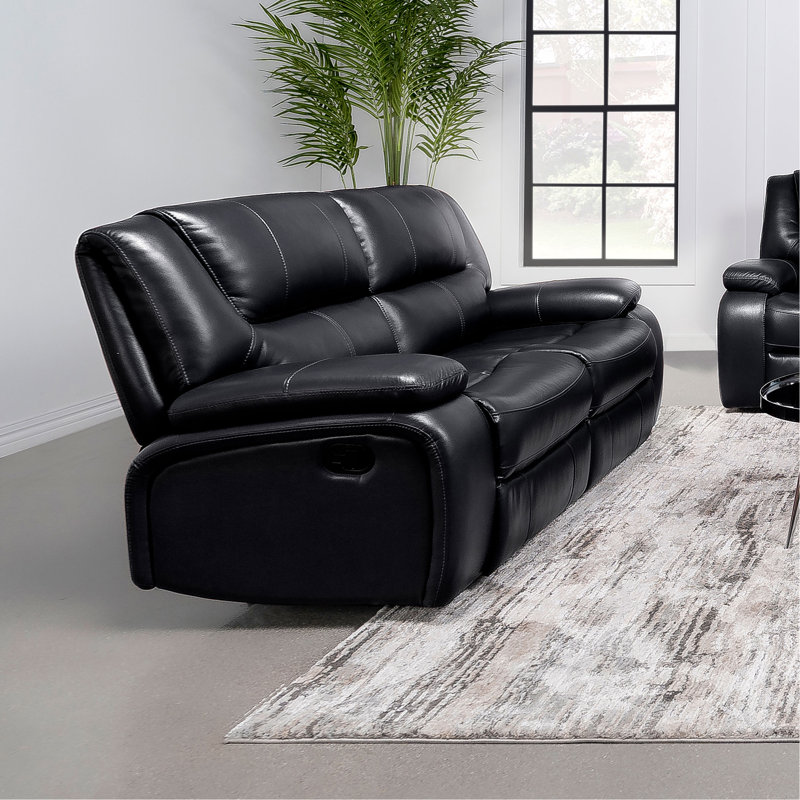 Causeuse noire inclinable Motion, Noir