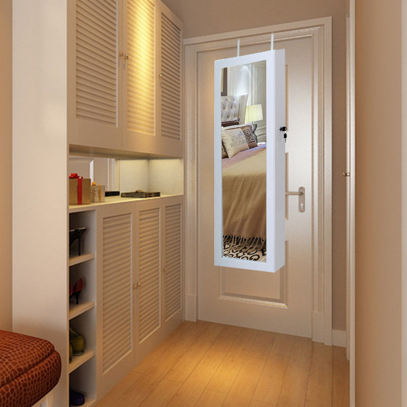 Over-the-Door Jewelry Armoire, White