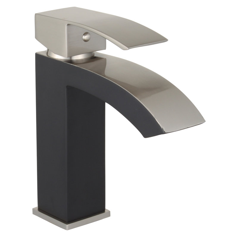 Marella Bathroom Faucet, Matte Black/Brushed Nickel