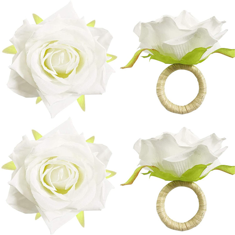 Rond de serviette fleur