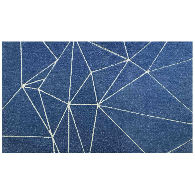 Fragemnets Blue, Rectangle 4'8" x 7'8"