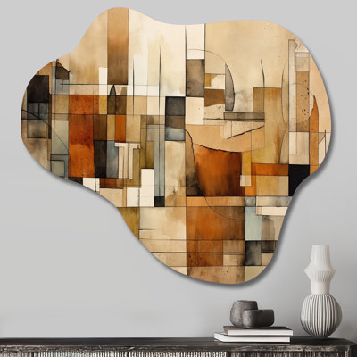 «Modernist Expressions IV - Cloud Abstract Midcentury», reproduction d'art asymétrique