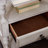 Harlowe 1 Drawer Nightstand - Antique White and Brown
