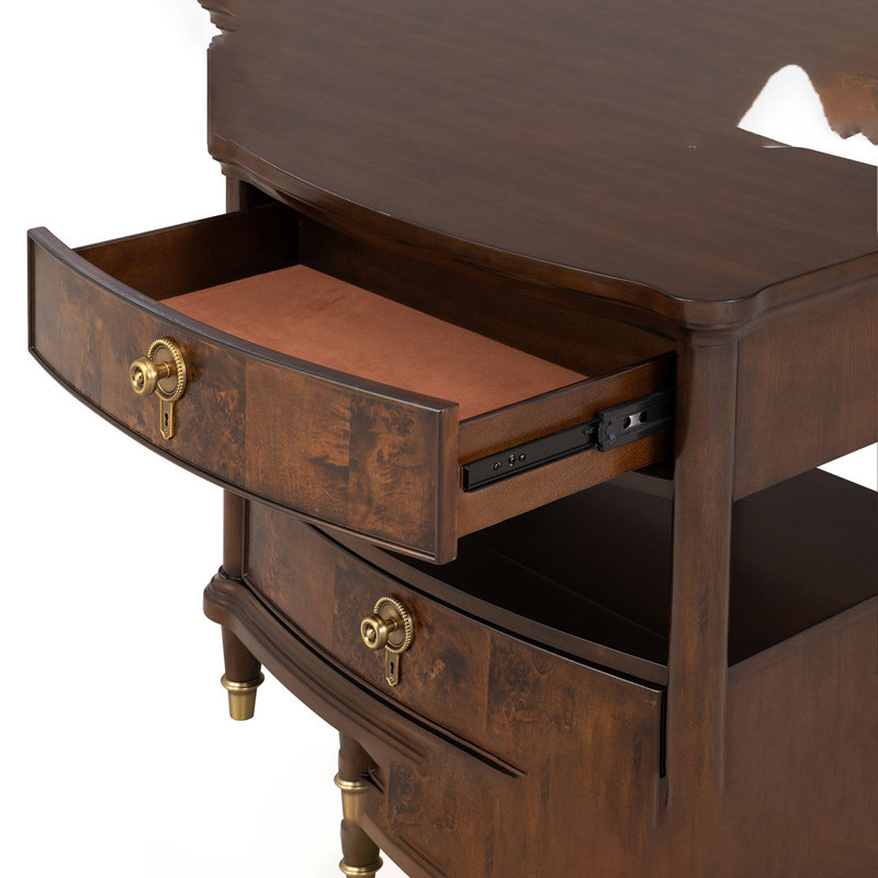Table de chevet de style traditionnel 1pc