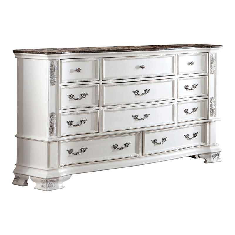 Tarver 68'' W 11 - Drawer Dresser, Pearl White