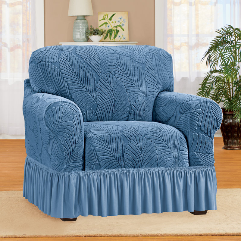 Housse à jupe à volants texturée, Taupe texturé