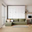 Grand lit escamotable mural avec canapé en forme de L et rangement-2038214864