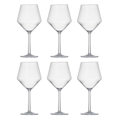 Fortessa Sole Outdoor Shatter Resistant BPA Free Premium Copolyester Plastic Drinkware 6 Pack, Yellow Sun, Sauvignon Blanc Glass