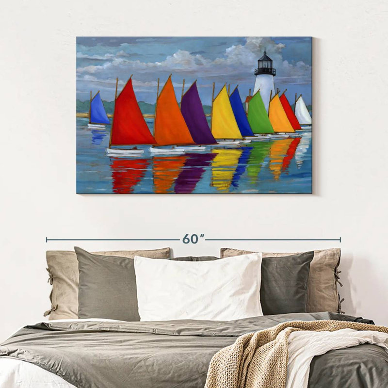 Mehar Rainbow Fleet, 32" H x 48" W