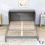 Lit escamotable double avec finition en rotin, port USB et amplement de rangement-1227278770-1227278772