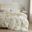 Cotton Floral Duvet Cover Set-1587190098-1587347174