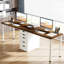 Bureau d'ordinateur, bureau pour deux personnes, bureau de travail