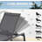 Set of 2 Outdoor Patio Chaise Lounge Chairs with 5-Position Adjustable Reclining Backrest