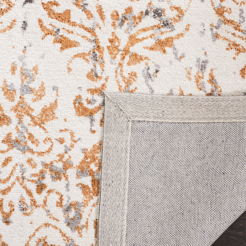 Tapis en viscose touffeté à la main Stamant, Rond 6 pi