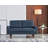 Faux Leather Square Arm Loveseat-81892249-118588785
