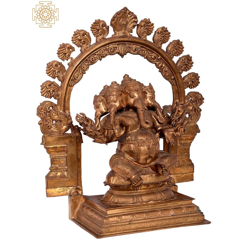 Figurine Panchamukhi Ganesha